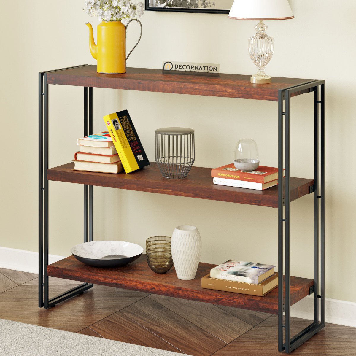 wooden-metal-book-shelf